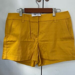 Semi-formal yellow shorts